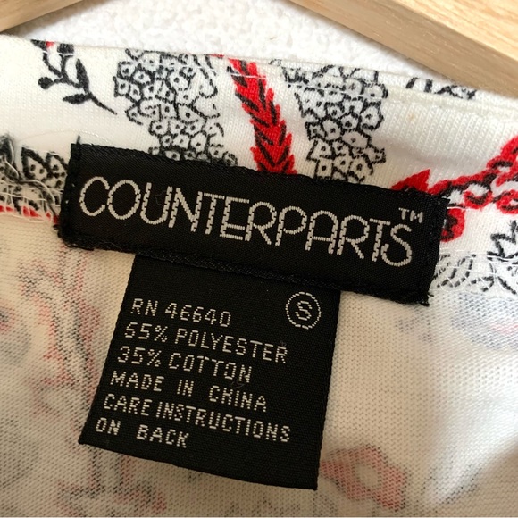 COUNTERPARTS Floral Short Sleeve Midi Dress Small - Picture 12 of 12